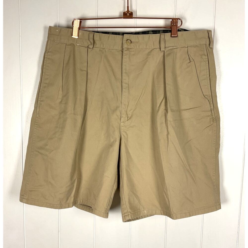 VTG Polo Ralph Lauren Men's Classic Golf Shorts in‎ Khaki Pleated Preppy SZ 38